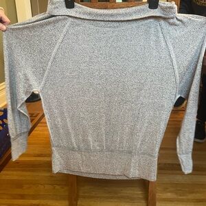 Lulu's Heather Gray Knit Oversized thin sweater